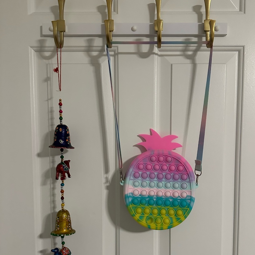 Pineapple Colorful Pop It Girls Purse